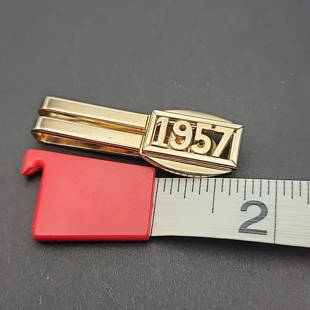 Vintage Men's Swank 1957 Gold tone  Tie Clip